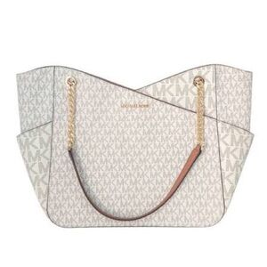 Michael Kors Cream and Gold Shoulder Bag